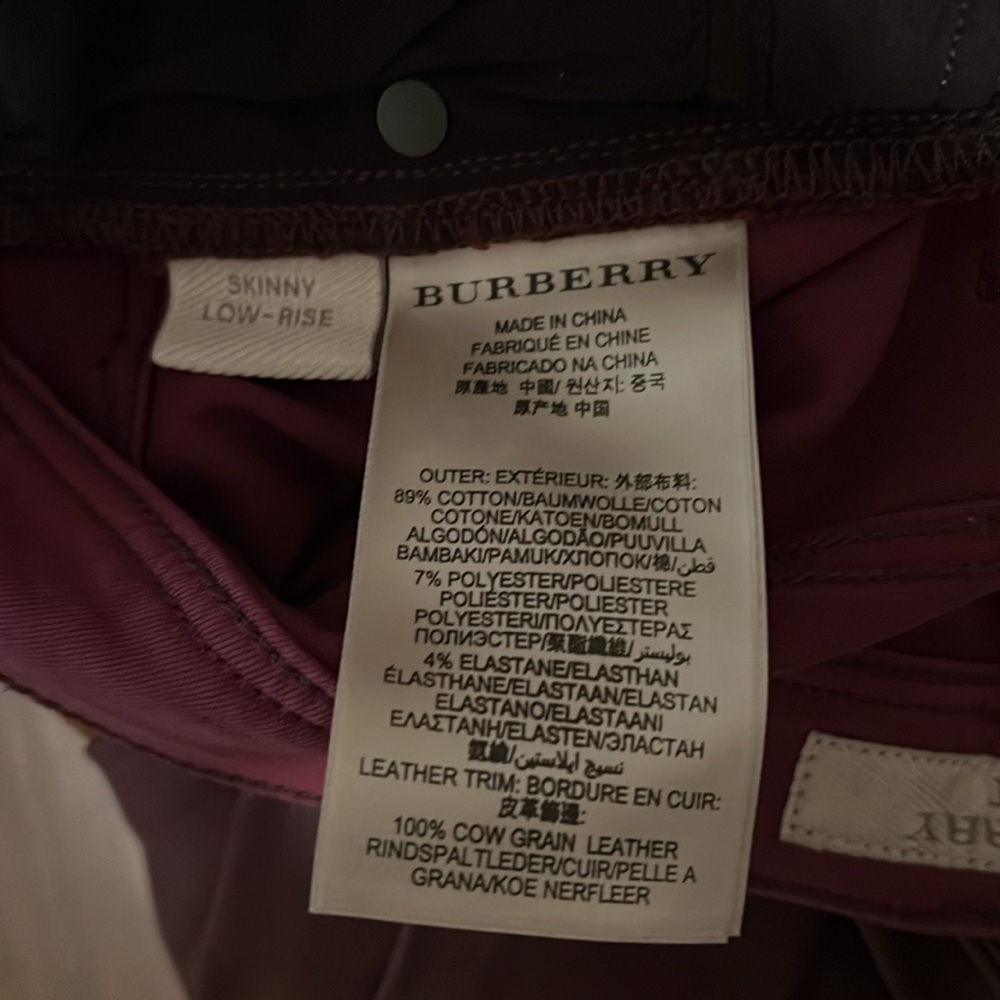 Burberry Brit Low-Rise Skinny Jeans Size 32 - Picture 10 of 11